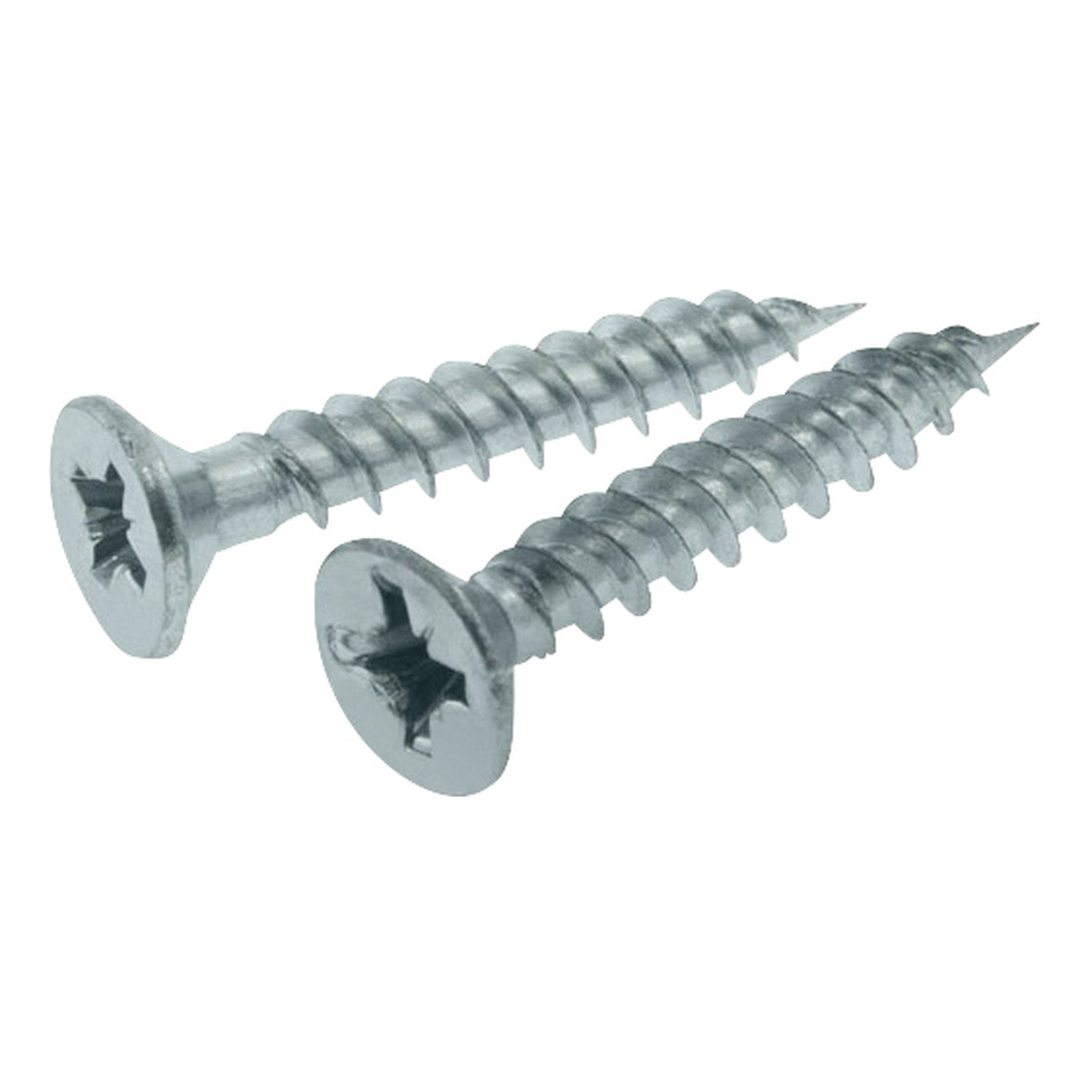 5x Unicrimp Countersunk Twin Thread CSK Pozi Screw - 8 x 1 - Bright 725493