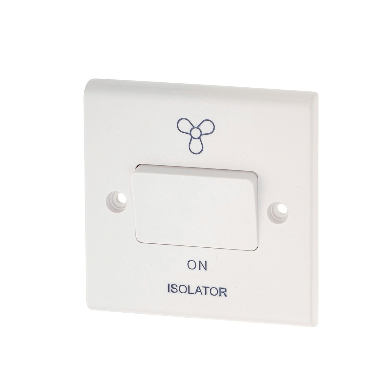 Deta 1 Gang Fan Isolator Switch - White 727592