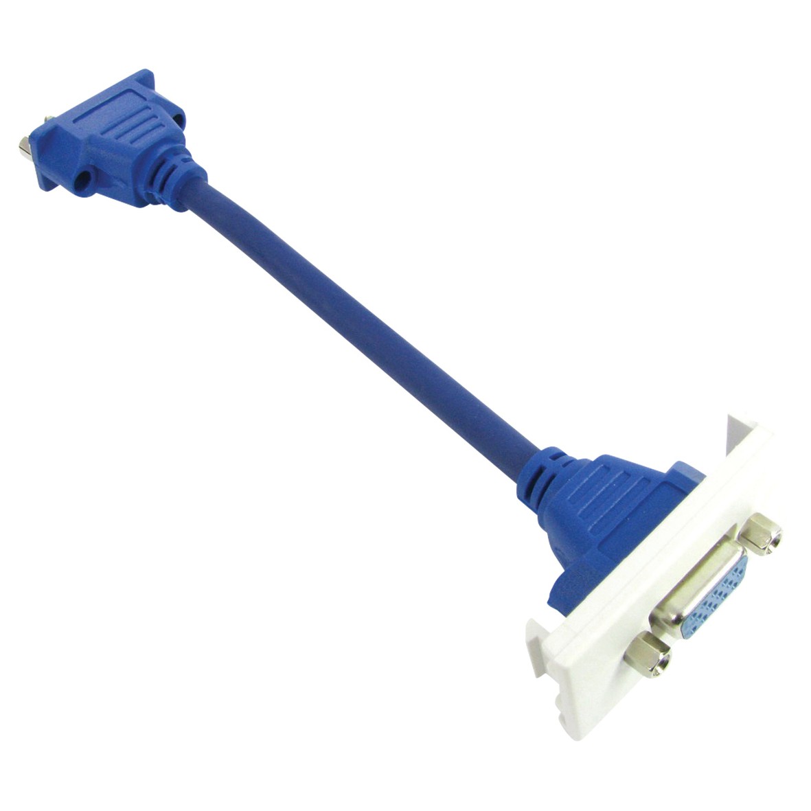 5x VGA Euro Modular Wall Plate Insert Quick Connect 728291