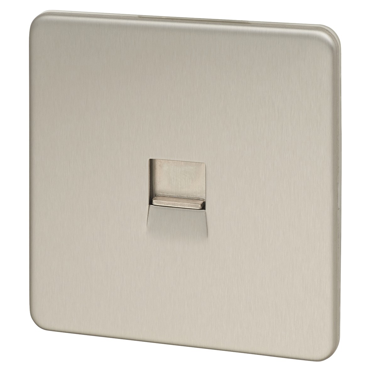 Knightsbridge Telephone Master Socket - Brushed Chrome 730809