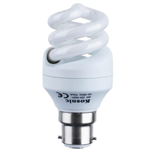 5x 9W ENERGY SAVING SPIRAL BC 733990