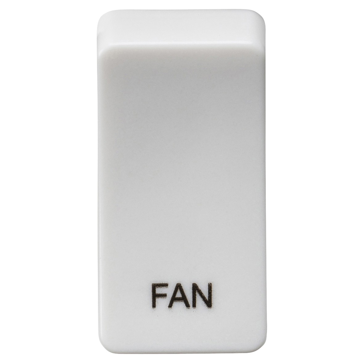 Knightsbridge Printed Metal Clad Grid Switch Rocker - Fan - White 735468