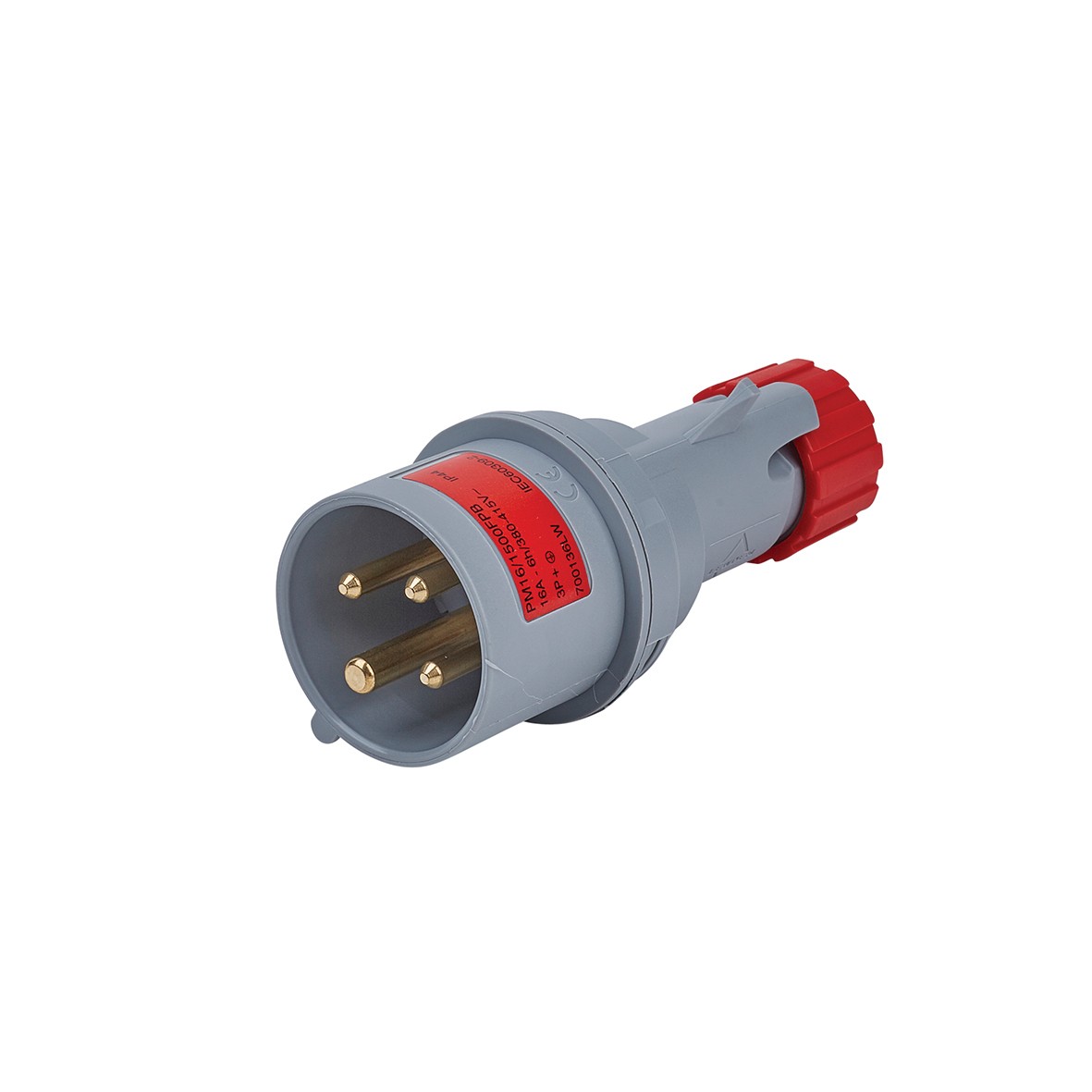 16A 3 Pin & Earth Plug - Red 742651