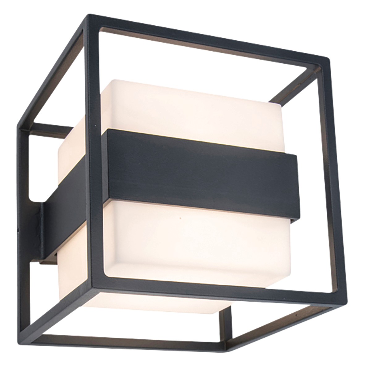 Lutec Cruz Integrated LED Wall Light 1000lm IP54 - Dark Grey - 3000K 747305