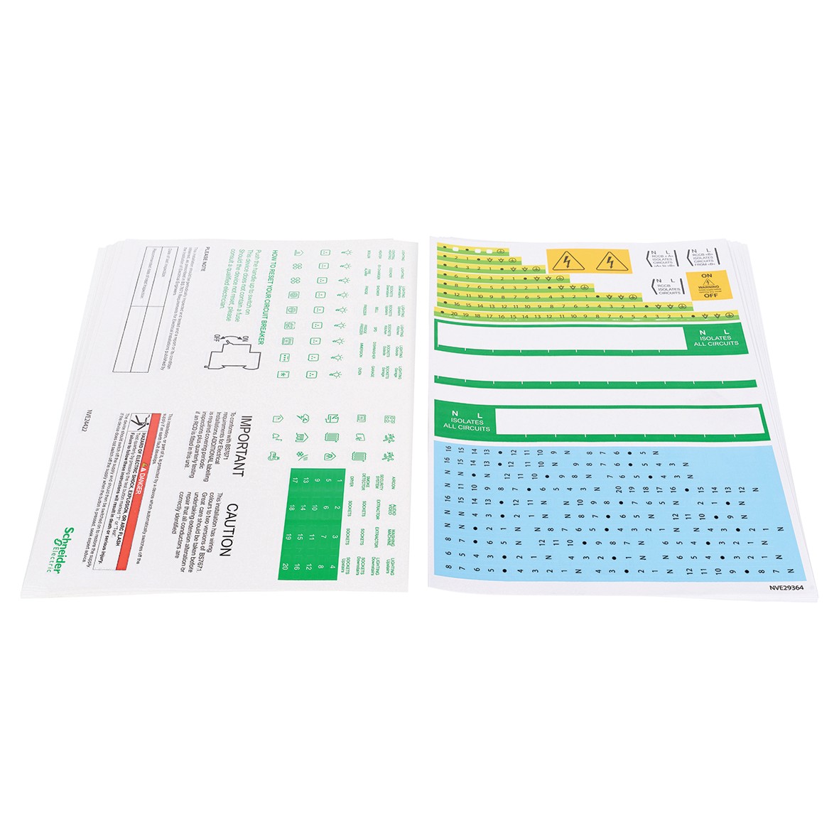 Schneider Easy9 Label Kit - Pack 10 749648