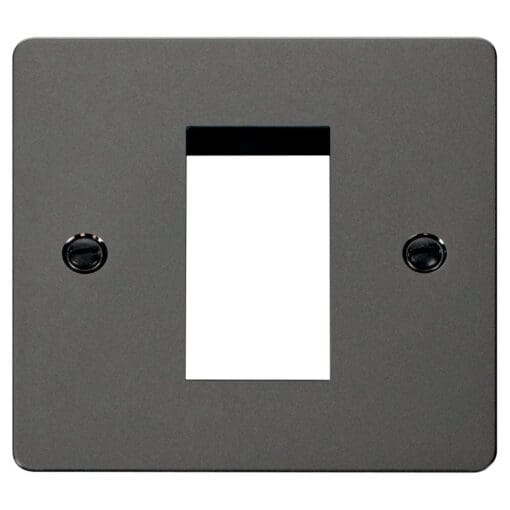 Black Nickel Modular Wall Plate Frame Single 750677