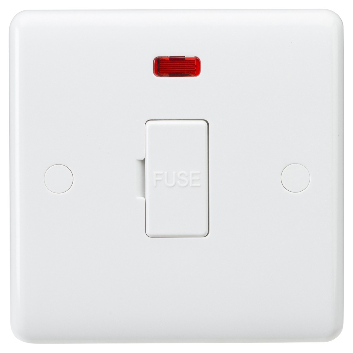 Knightsbridge 13A 1 Gang Unswitched Fused Spur with Neon - White 752810