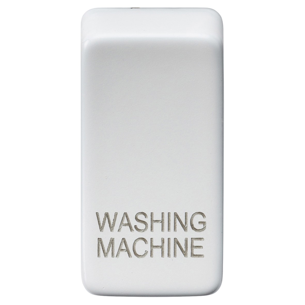 Knightsbridge Printed Grid Switch Rocker - Washing Machine - Matt White 759354