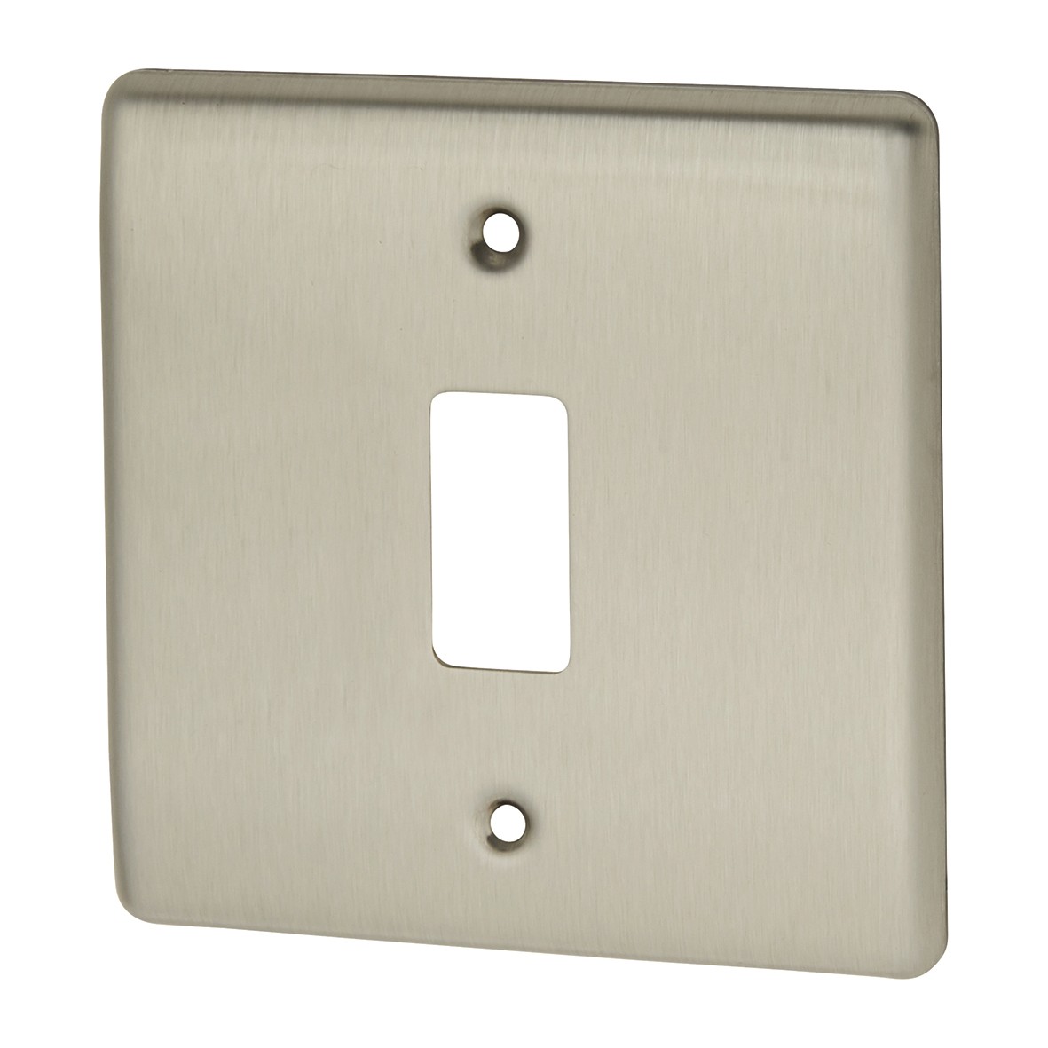 5x BG 1 Gang Grid Cover Plate - Brushed Steel 764869