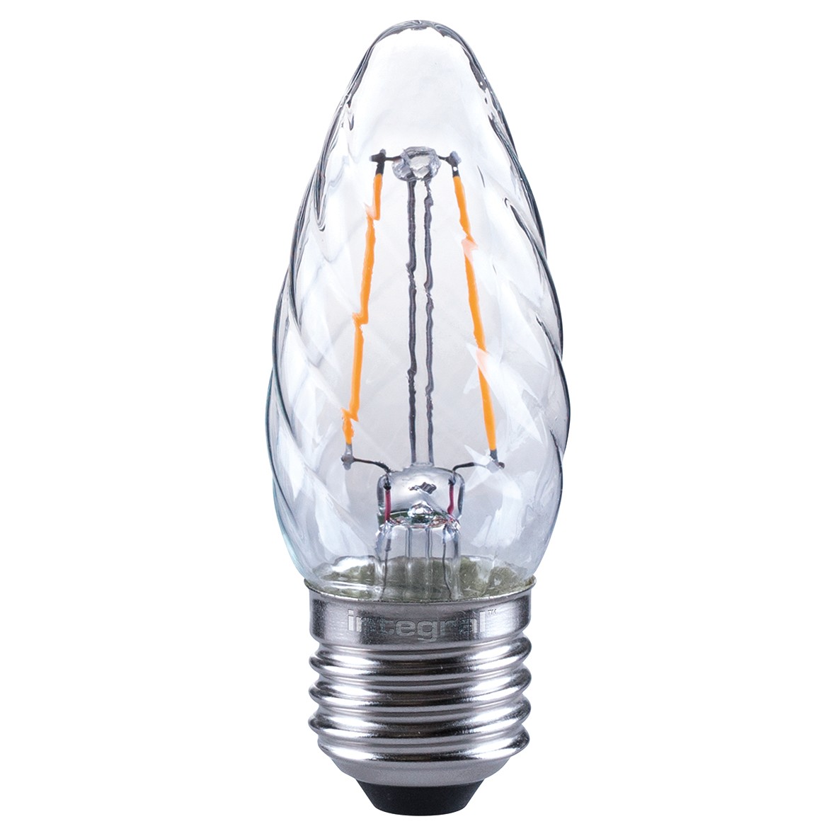 5x CANDLE TWISTED E27 230LM 2W EQ. TO 23W 2700K NON-DIMM 80CRI 300Â° FI 768278