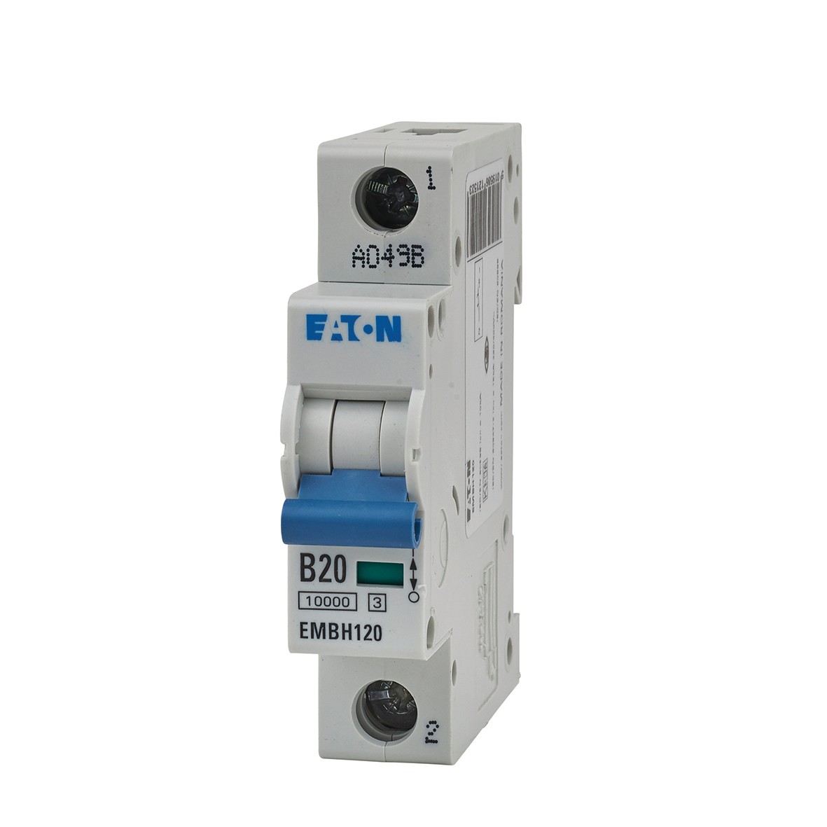 Eaton 20A 3 Phase Single Pole Type B MCB 771154