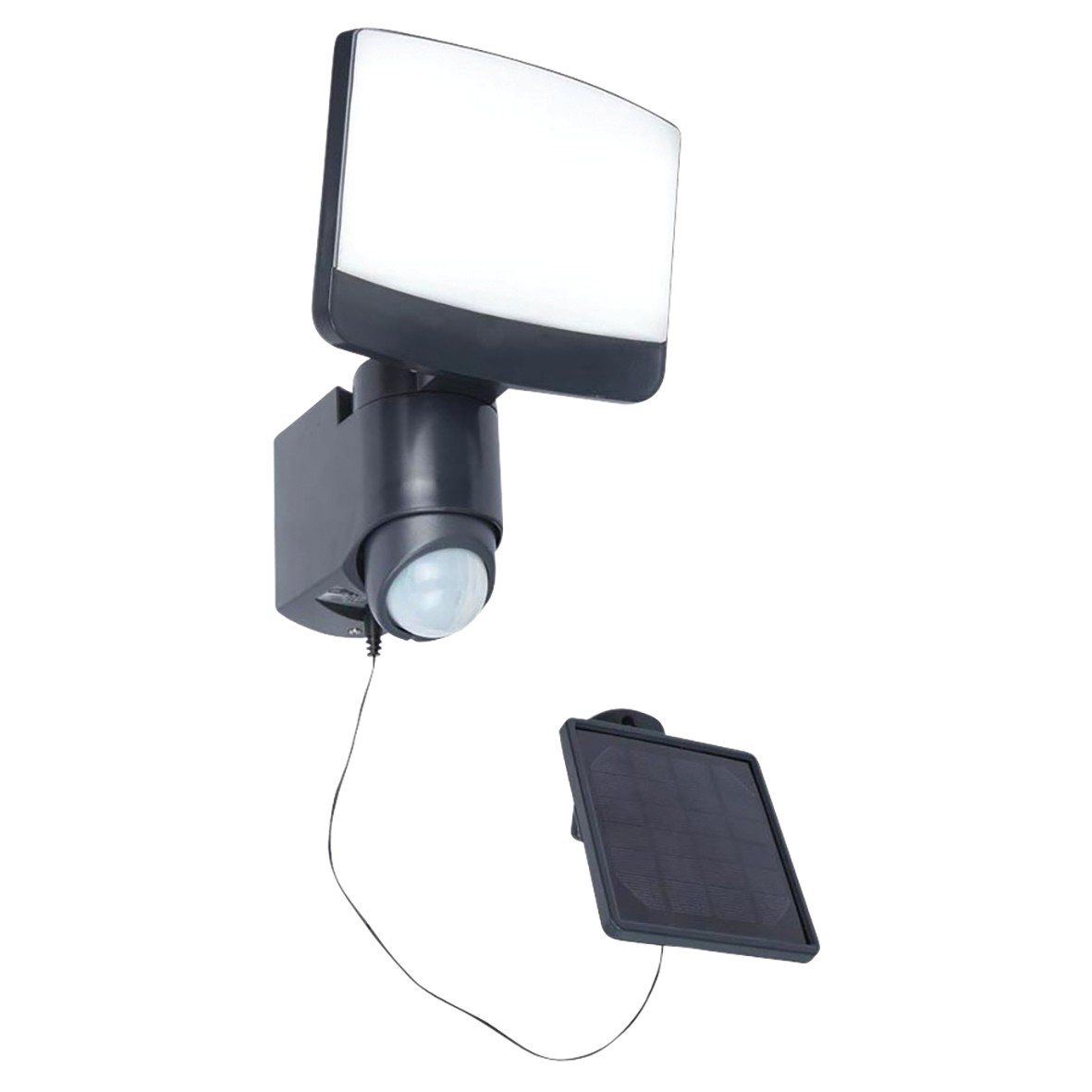 Lutec Sunshine Integrated LED Solar Light 500lm IP44 - Dark Grey - 5000 771959