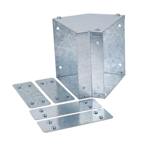 Galvanised Top Lid Bend - 45Â° - 150 x 150mm 773928