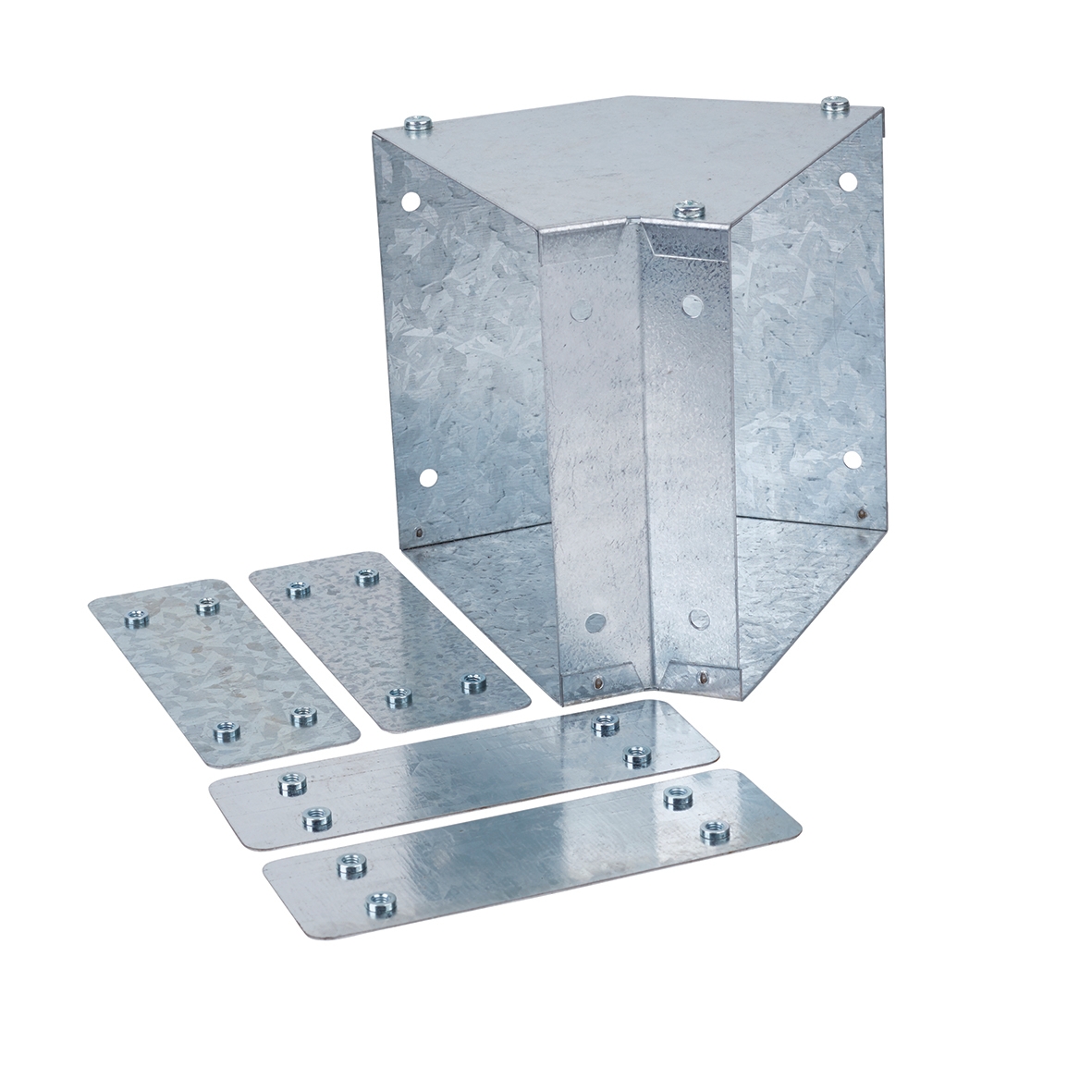 Galvanised Top Lid Bend - 45Â° - 150 x 150mm 773928