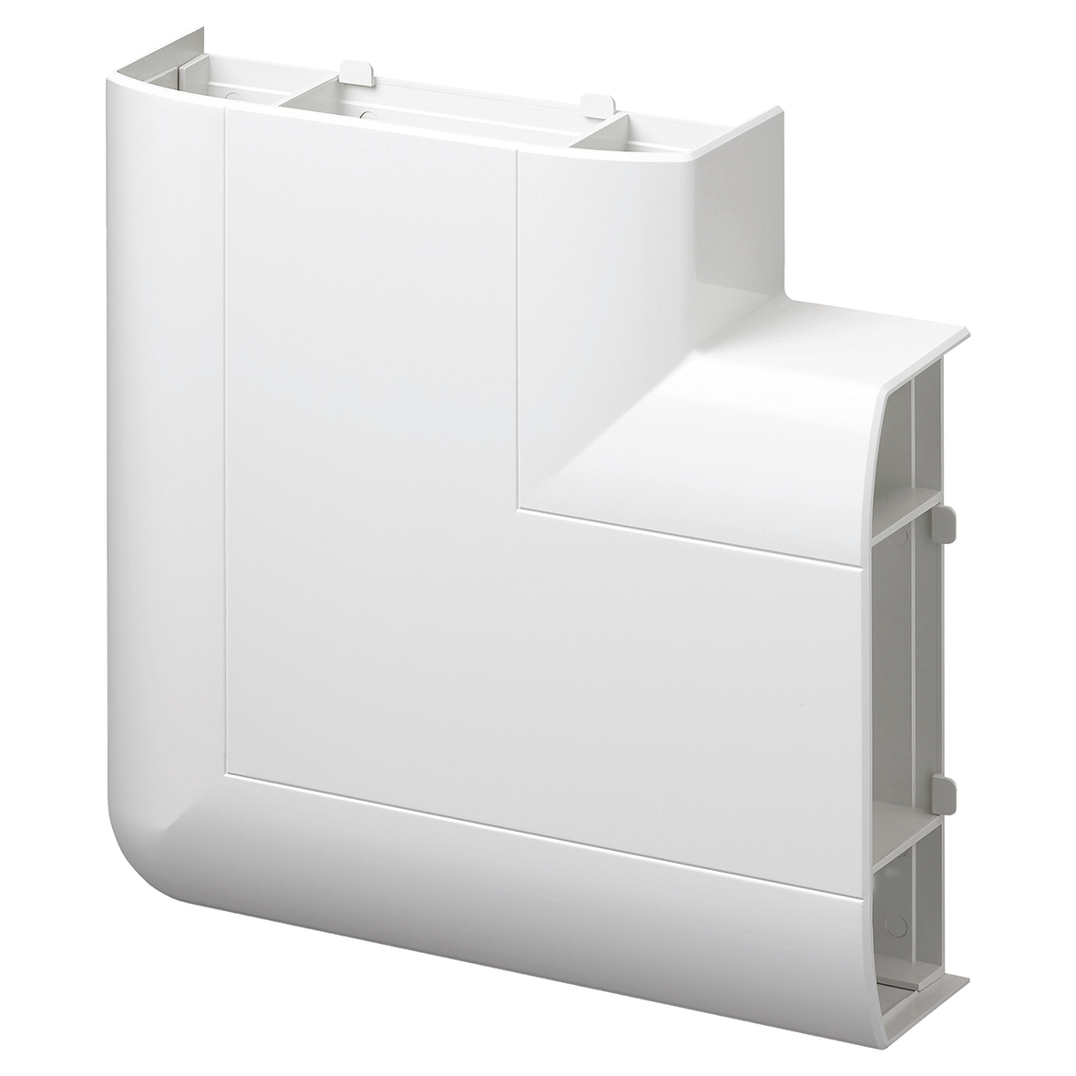 MK 3 Compartment Dado Trunking 90Â° Flat Angle With Cover & Carrier 777544