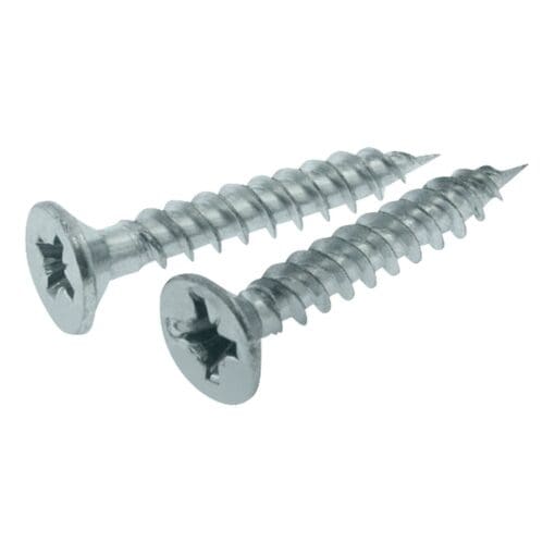 Unicrimp Countersunk Twin Thread CSK Pozi Screw - 8 x 2 1/2" - Br 780846