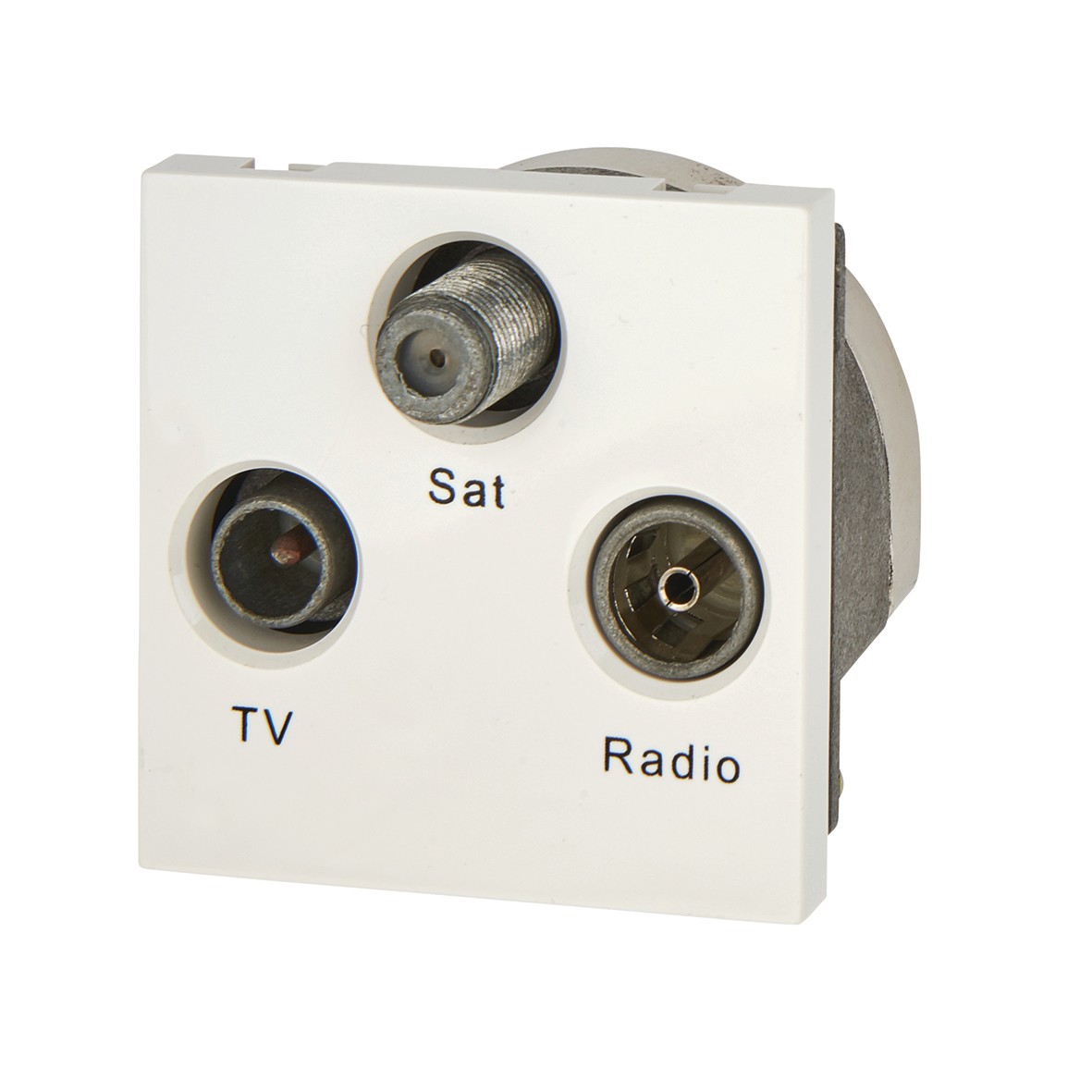 BG Triplex Module TV/FM/Satellite - White 785254