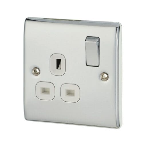 BG 13A 1 Gang Switched Socket - Polished Chrome 785869