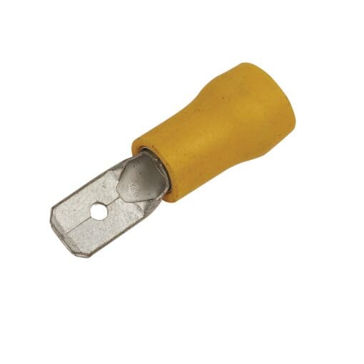 5x Crimp Insulated Male Spade - Yellow 789701