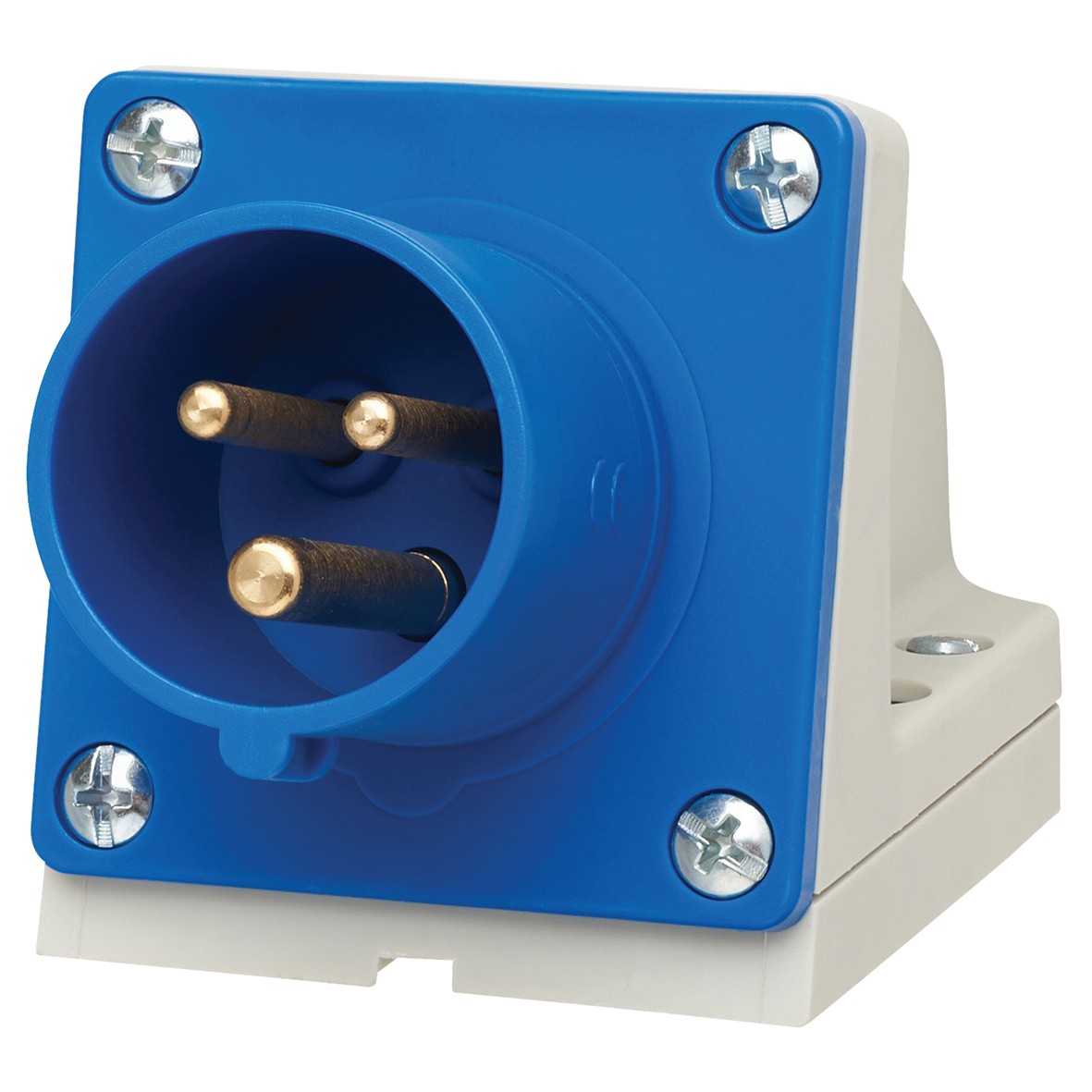 16A 2 Pin & Earth Appliance Inlet - Blue 790096