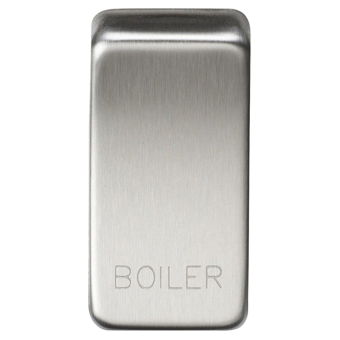 Knightsbridge Printed Grid Switch Rocker - Boiler - Brushed Chrome 792505