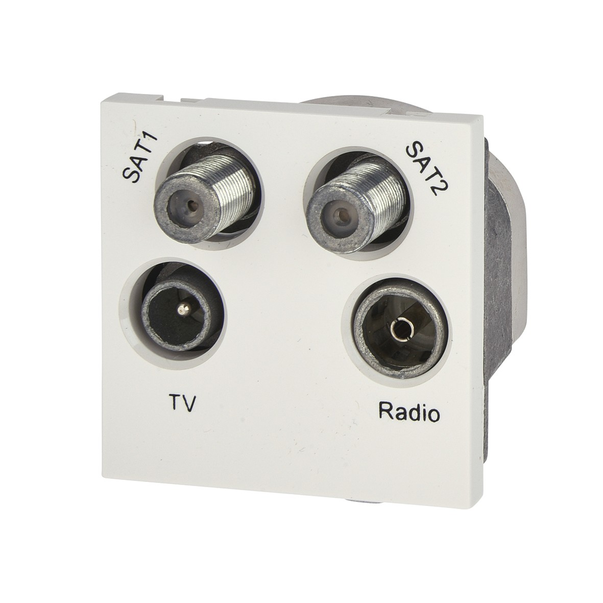 BG Quadruplex Module TV/FM/2 x Satellite - White 795427
