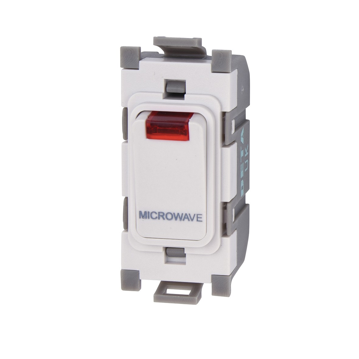 5x Deta 20A Printed Switch Module with Neon - Microwave - White 796865