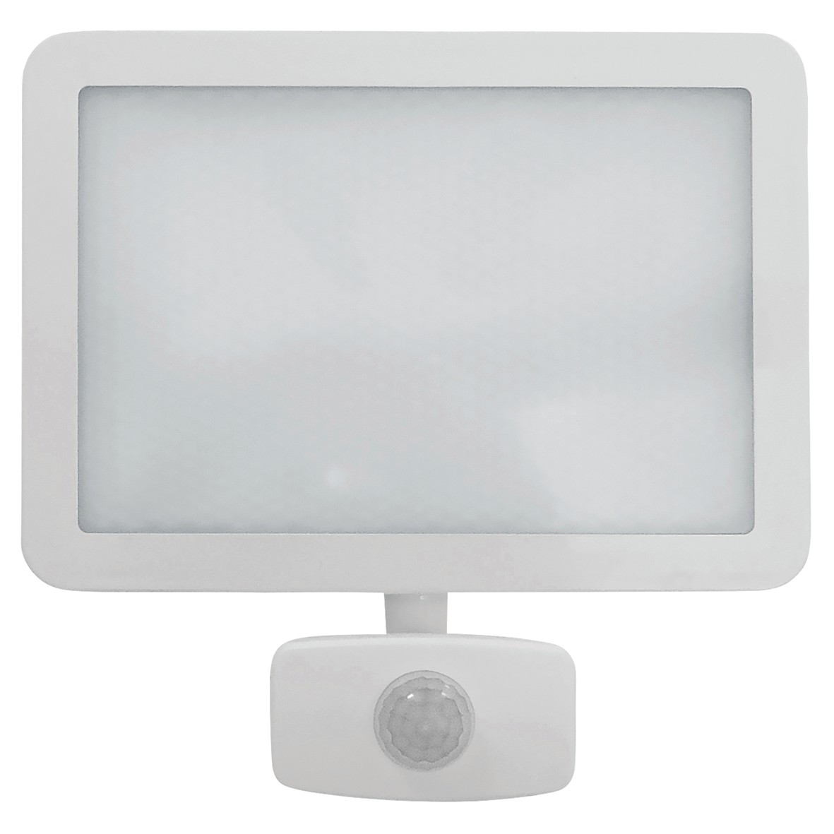Eterna 10W LED Floodlight with PIR - IP44 - 4000K Cool White - White 802798