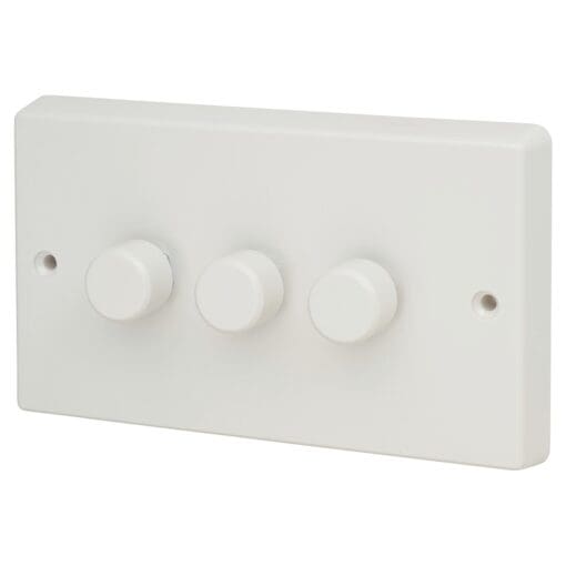 Varilight 250W 3 Gang Push Dimmer 805374