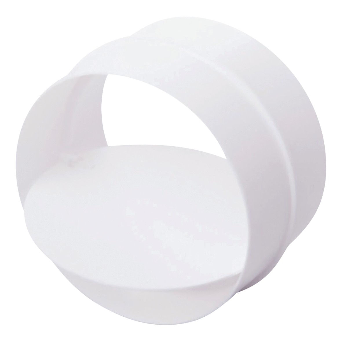 AWENTA CONNECTOR WITH BACKDRAFT DAMPER 100MM 000476