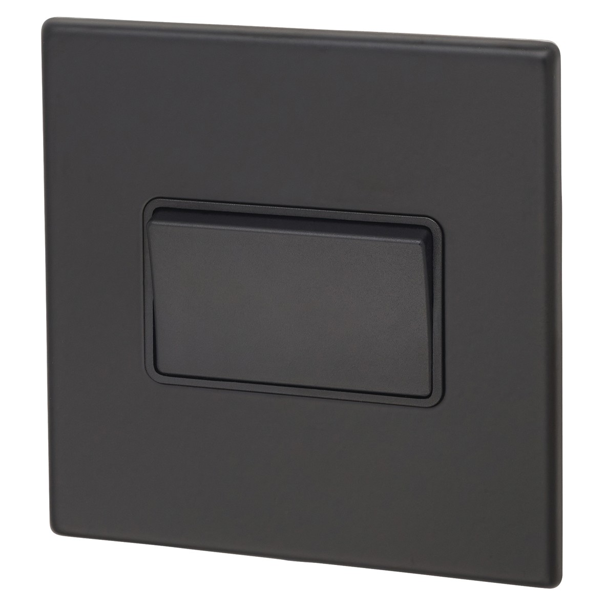 Hamilton Hartland G2 10A Triple Pole Screwless Switch - Matt Black 810008