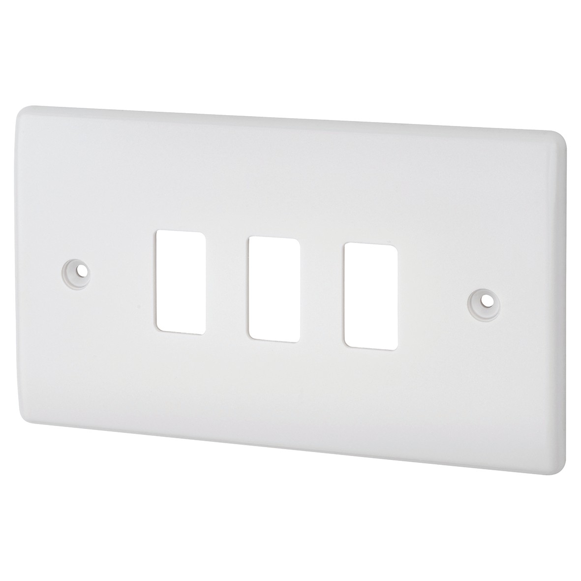 Grid Nexus Moulded 3 Gang Front Plate 810436