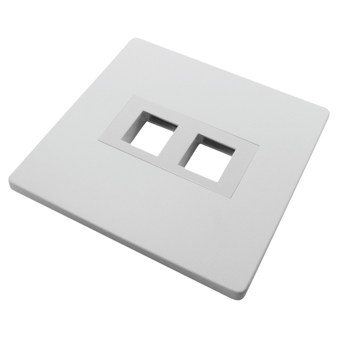 2 Way Screwless Keystone Wall plate Satin White 815941