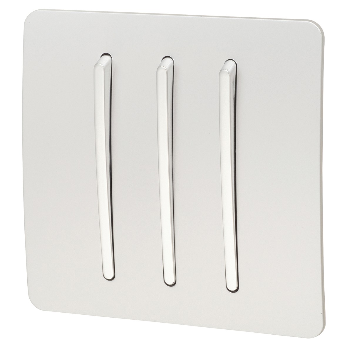 Trendi 10A 3 Gang 2 Way Screwless Switch - Silver 819764