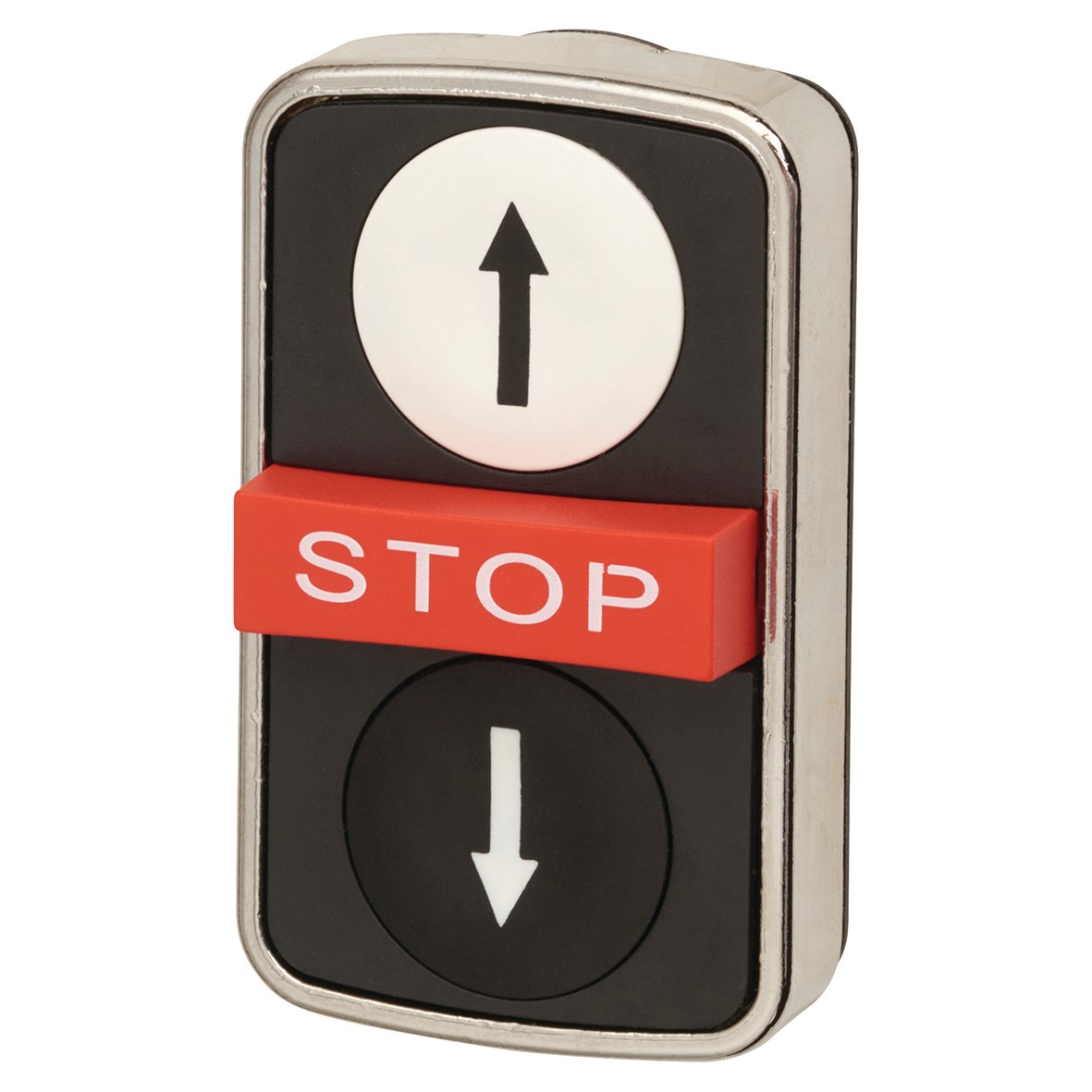 Schneider XB4 Series Metal Double Headed Push Button With STOP 824062