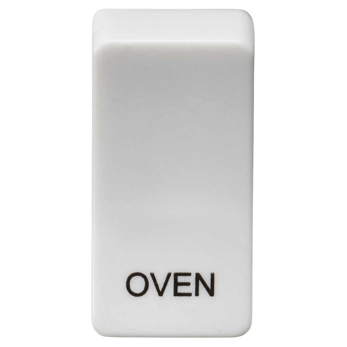 Knightsbridge Printed Metal Clad Grid Switch Rocker - Oven - White 824150
