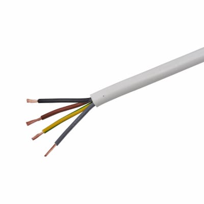 3184Y Round Flex - 4 Core - 2.5mm - 50m - White 824329