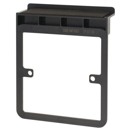 10x Schneider Lisse 1 Gang Surround with Shelf - Black 827372