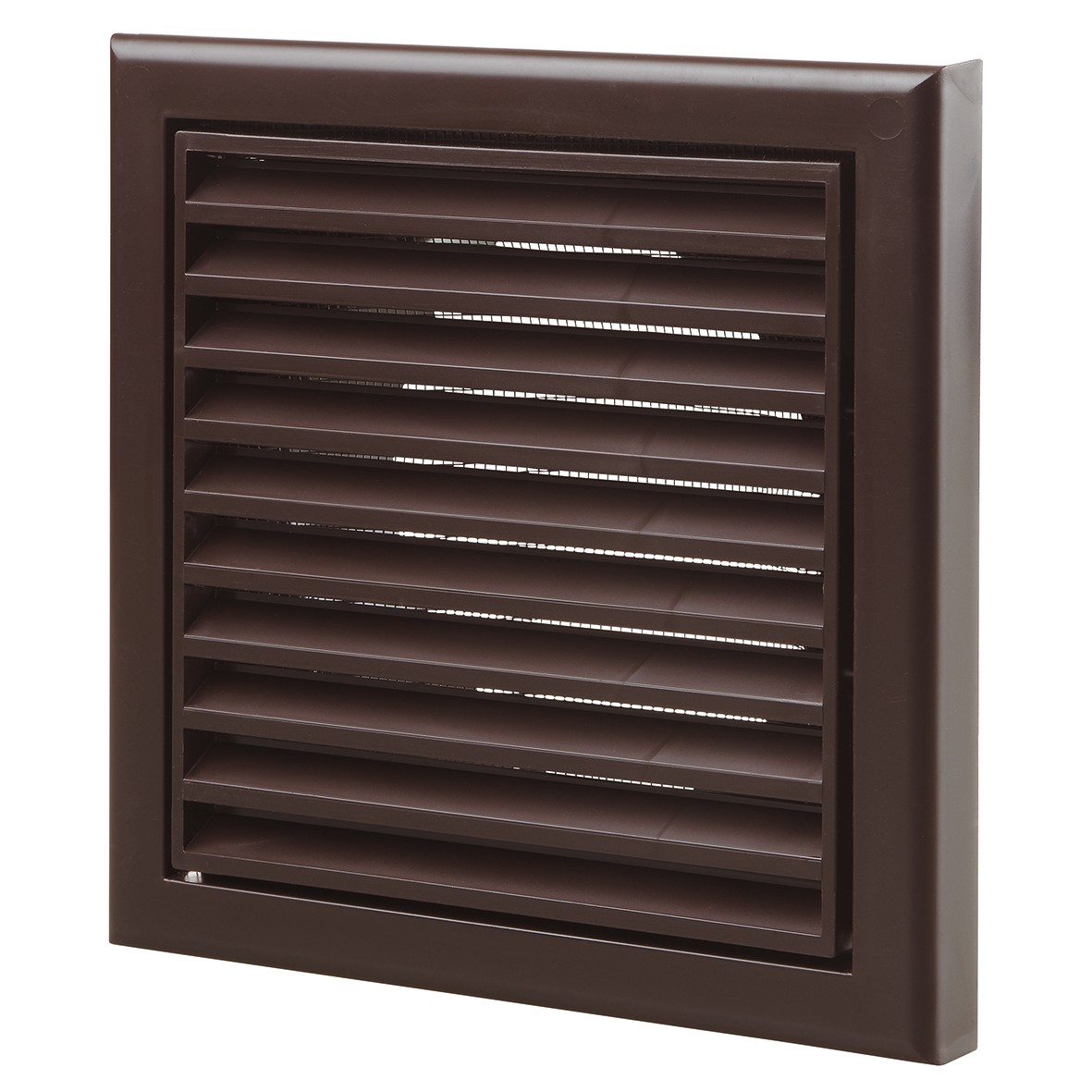 Blauberg Plastic Fixed Blade Grille - 150mm - Brown 831129