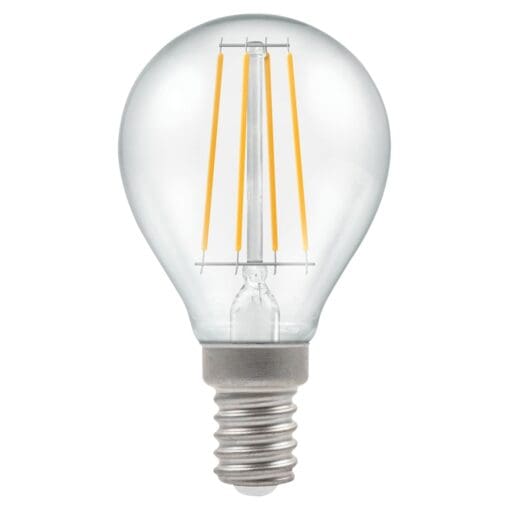 5x Crompton 7246 5W LED Round Filament Lamp - E14- Dimmable - 2700K 838272