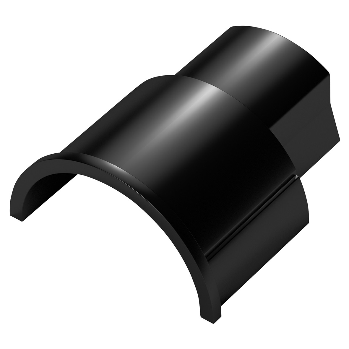 D-Line 1/2 Round Mini PVC Trunking Box Adaptor - 30 x 15mm - Smooth-Fit 841821