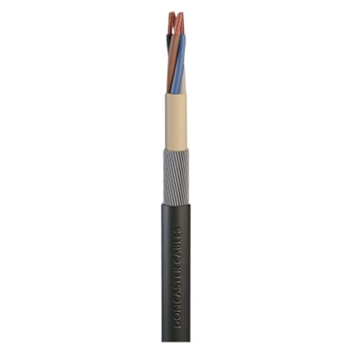 Doncaster Cables 6944X 4 Core SWA Armoured Cable - 2.5mm x 10m - Blac 842098