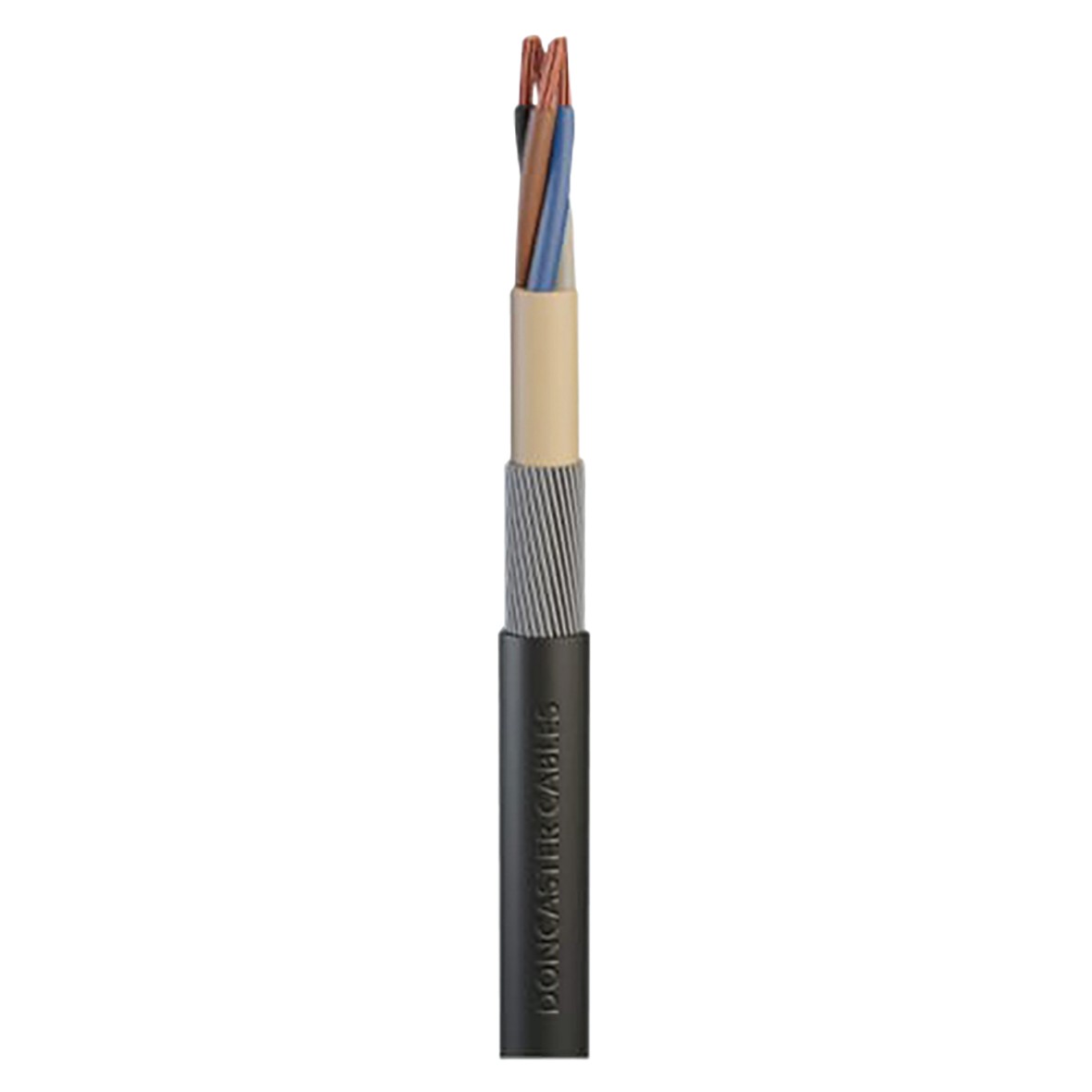 Doncaster Cables 6944X 4 Core SWA Armoured Cable - 2.5mm x 10m - Blac 842098