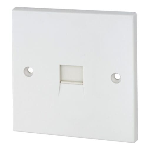 5x 1 Gang Telephone Socket Master Idc Type - White - Square Profile 842709