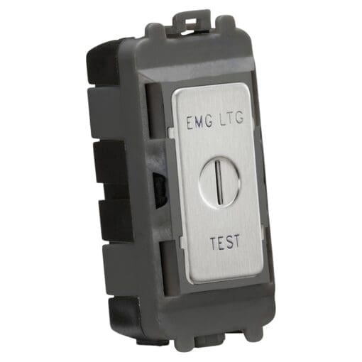 Knightsbridge 20AX 2 Way Single Pole Emergency Test Grid Key Switch - B 845512