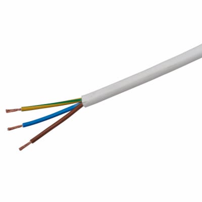 3183B LSF Round Flex - 3 Core - 0.75mm - 100m - White 848503