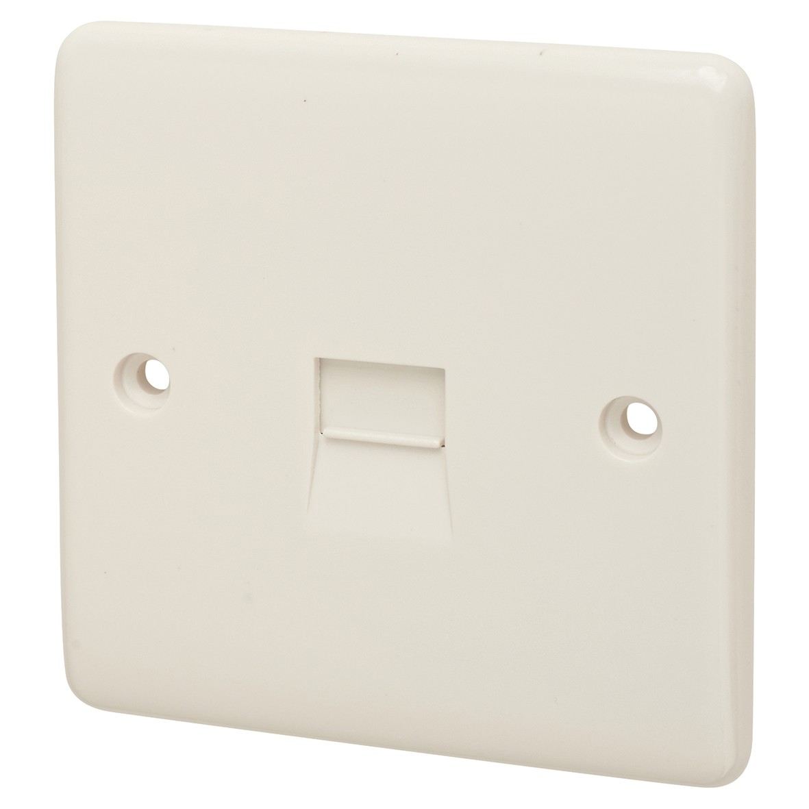 5x Eurolite Enhance 1 Gang Slave Telephone Socket - White 849667