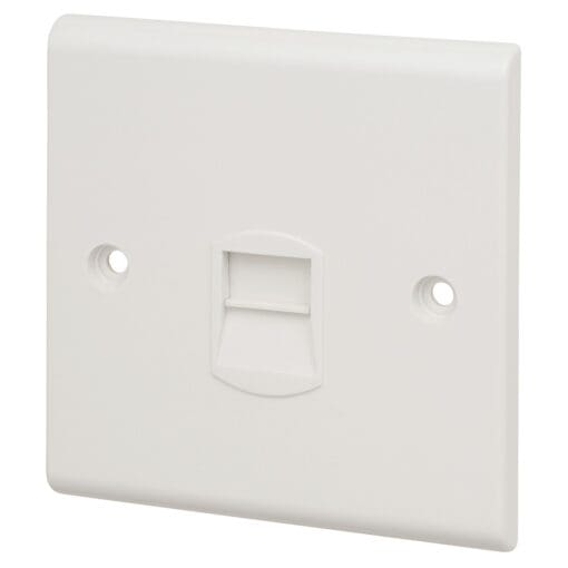 5x Deta 1 Gang Telephone Master - White 851787