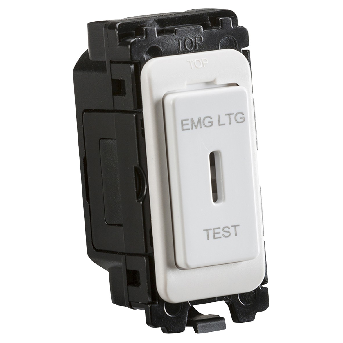 Knightsbridge 20AX 1 Way Double Pole Secret Key Emergency Test Curved E 852189