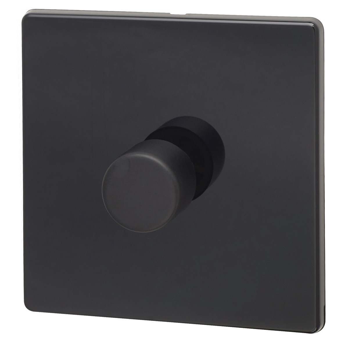 Hamilton Hartland CFX 100W 1 Gang 2 Way LED Dimmer - Jet Black with Bla 853731